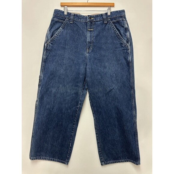 Marithe Francois Girbaud Jeans Mens 38 Blue Straight Leg Short - Picture 1 of 16